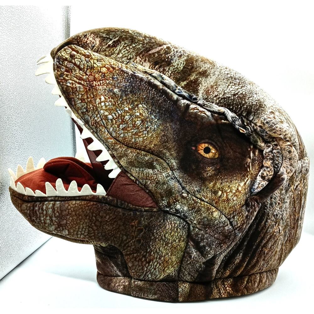 Halloween Party Dinosaur Over the Head Mask Brown Universal Studios